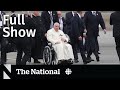 CBC News: The National | Pope visit ends, Condom consent, Protest at Commonwealth Games