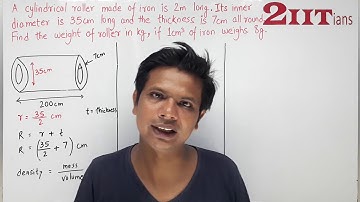 MENSURATION Exercise 17.1 Q22 Class X ICSE | IIT JEE | A cylindrical roller made of iron is 2 m long