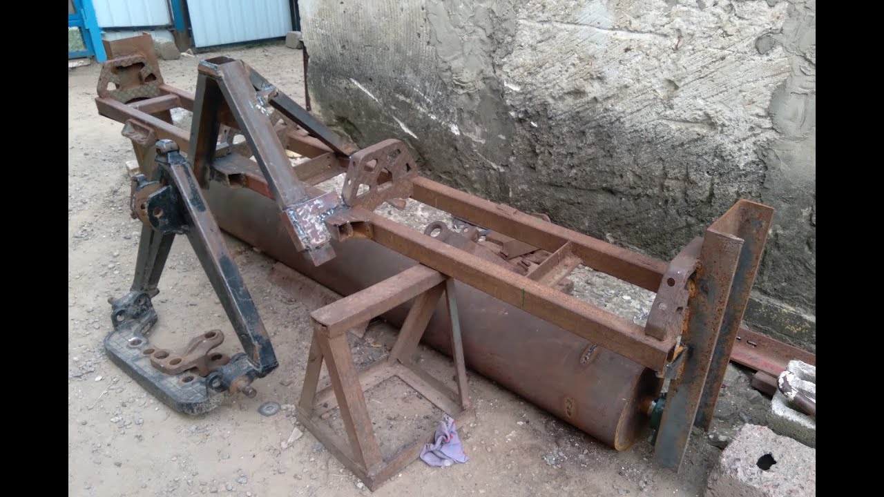 Каток измельчитель  для палки подсолнуха