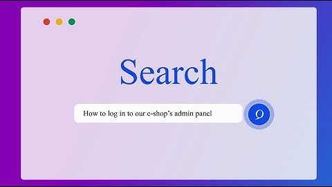 E-shop: How to log in to your e-shop’s admin panel