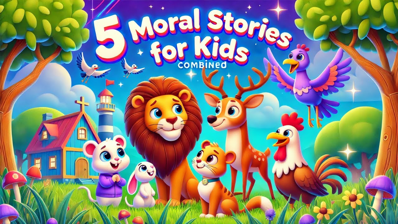 5 Panchatantra Moral Stories | Moral Story for Kids | Moral Story in ...