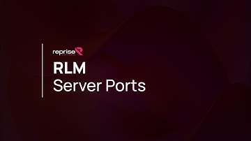 Reprise RLM Server Ports