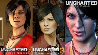 Uncharted 2, 3, The Lost Legacy - Chloe - Comparison