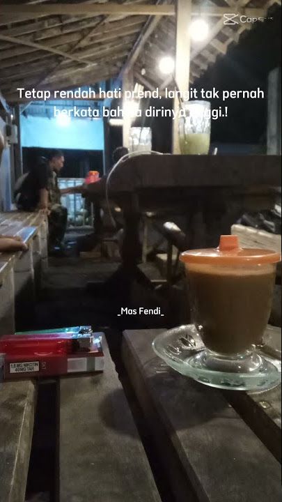 Story WA ngopi bene ra salah paham pren
