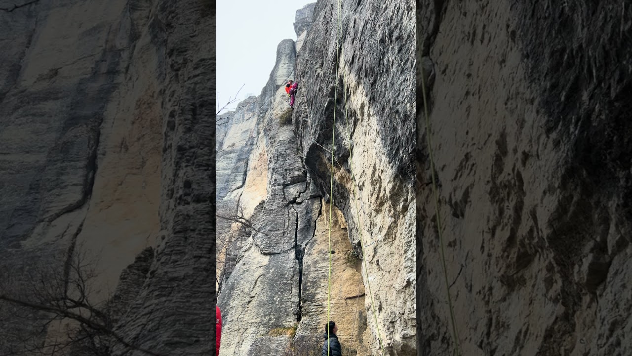 “shanda” 8a+ , pietra di bismantova