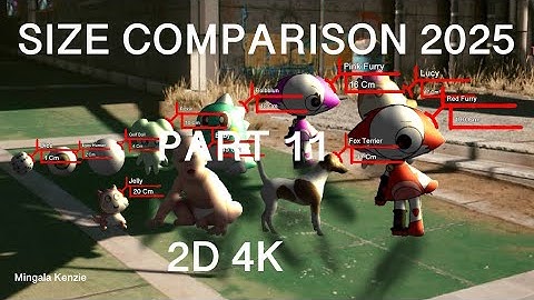 ABSOLUTE Size Comparison 2025 (Part 11) 4K 60FPS 2D