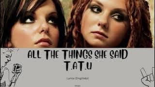 [Lyrics Eng/Indo] All The Things She Said - T.A.T.U (Cover - Violet Orlandi ft Halocene)