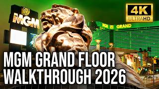 Famous MGM Grand Las Vegas Floor Walkthrough (4K HDR) Wealth