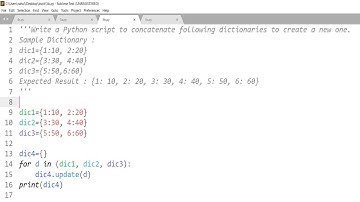 How to concatenate dictionaries in Python || Merge Dictionary