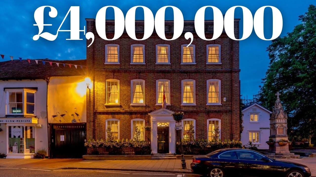 Дэмион Мерри открывает самый красивый таунхаус в георгианском стиле в Великобритании. Хенли-на-Те...