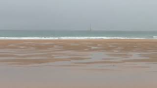 Escenas del Sardinero un día lluvioso