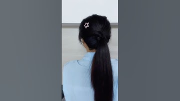 Làm thế nào để có kiểu tóc đuôi ngựa thấp đẹp hơn ❤️ #hairstyle #kieutoc #naxinh #hairtutorial