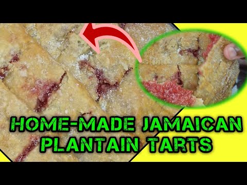 Crunchy Jamaican Plantain Tarts | How to Make Plantain Tarts