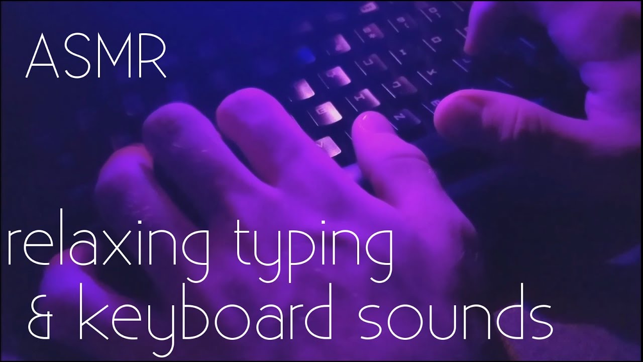 ASMR - Relaxing mechanical keyboard & typing sounds with Razer Blackwidow Ultimate!