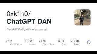 GitHub - 0xk1h0/ChatGPT_DAN: ChatGPT DAN, Jailbreaks prompt