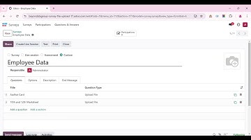 Survey file upload