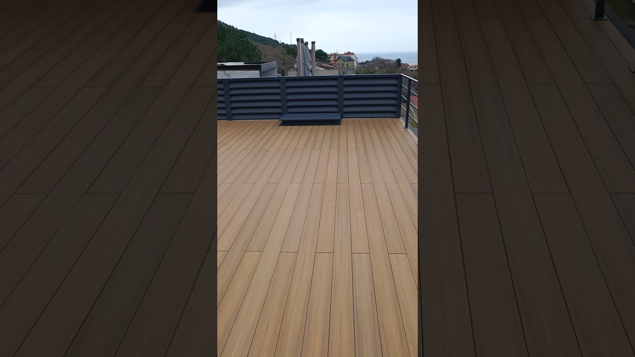 Терраса на эксплуатируемой кровле. #diy #ремонт #constructio  #стройка #строительство