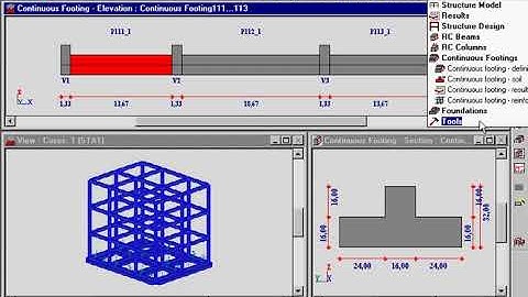 Autodesk Robot structural analysis - rc cont footings