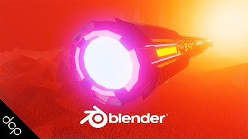 Blender 2.8 - Sci-Fi Ship - [ Check description for link to full tutorial ]