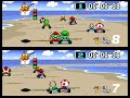 Super Mario Kart SNES All Cups 150cc 2 player 60fps