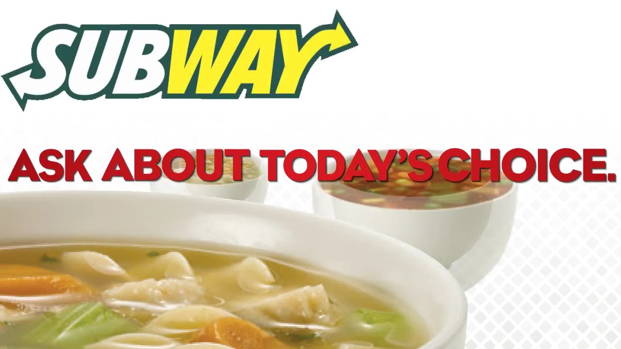 Subway Soup Selections Digital Video Advertisement by Buster Brown