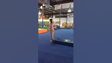 Back Handspring Layout Step Out Training