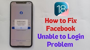iPhone: Facebook Unable to Login Problem | An Unexpected Error Occurred
