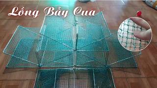 💥 Siêu Phẩm Lồng Bẫy Cua, Ghẹ Đa Năng - Cước Thái Siêu Bền, Khung Thép Chống Rỉ - A Quang Fishing