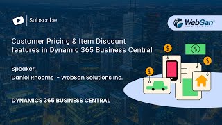 customer pricing & item discount features in dynamic 365 business central