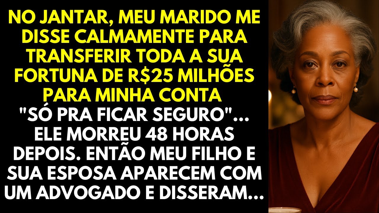 Meu marido pediu em silêncio para transferir seus R$25 milhões — 48h após morrer, meu filho disse…