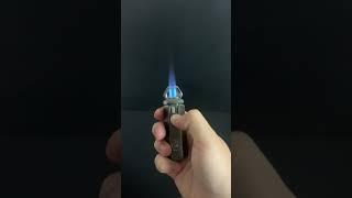 Hexagon Shape Shiny Metal Windproof 4 Burner Refillable Butane Adjustable Jet Torch Lighter screenshot 4