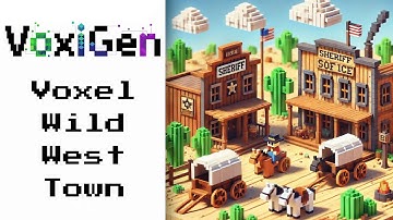 Stylized Voxel Wild West Town — Quick Tutorial (VoxiGen Modeler)