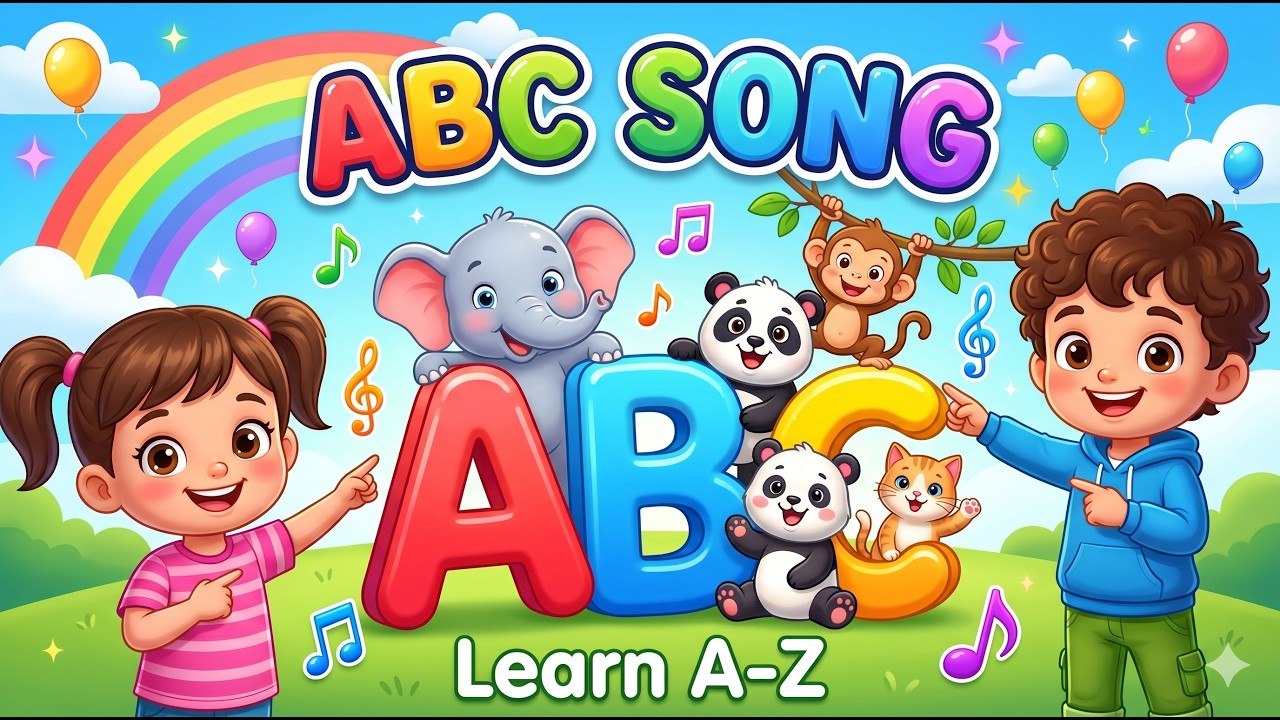ABC Song for Kids 🌈 | Learn Alphabet A to Z | Fun Educational Song for ...