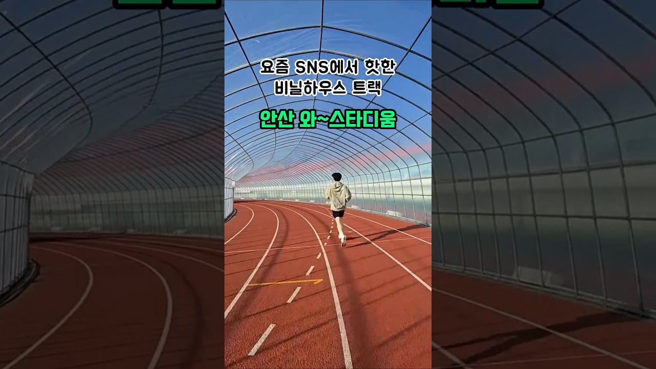 안산 겨울 러닝 장소 추천｜와스타디움 육상트랙 비닐하우스 설치