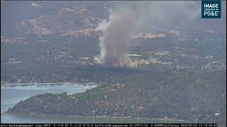 Clearlake's #ParkFire from a Nearby Mountain Top Camera