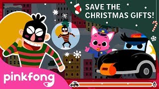 lets catch papi yong save the christmas gifts police car game pinkfong games