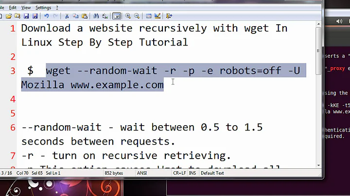 Download a website recursively with wget In Linux Step By Step Tutorial