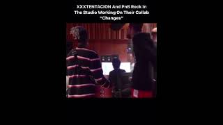 Xxxtentacion and pnb rock in the studio making “changes”