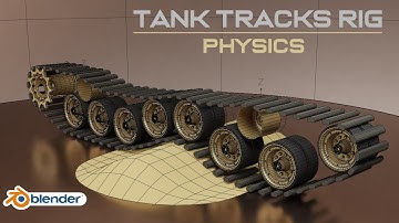 Blender Tank Tracks Tutorial Part 2| Physics, Suspension, Constraints (Arijan)