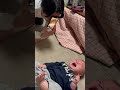 パパの画像の角度変えてもダメ🤣💕 Even if I turn the image of my daddy, I'm crying🤣 #shorts #赤ちゃん #baby #生後5ヶ月