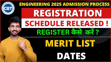 Engineering Admission Process Schedule Released 2025 | Engineering Registration process 2025