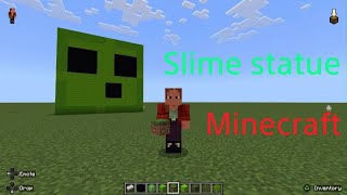 How to make a Slime statue in Minecraft world