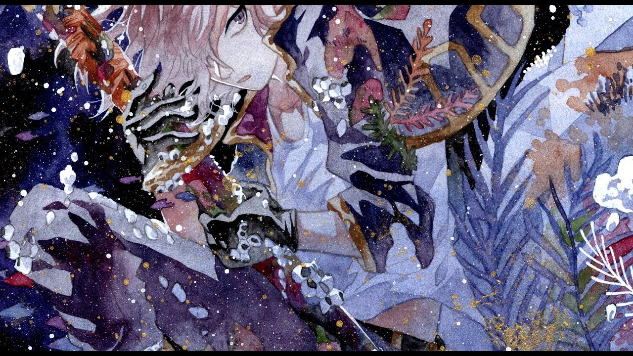 日の出 イラストメイキング 振袖 お正月 女の子 不透明水彩 ポスターカラー Potato Youtube