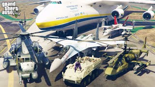 GTA 5  Stealing Military Vehicles with Michael! [USA & RUSSIA] | (Real Life Cars) #96