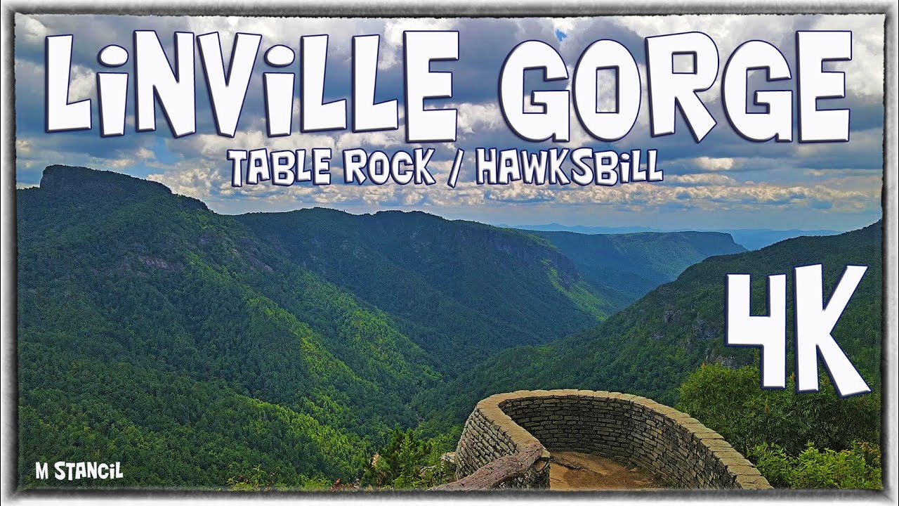 Linville Gorge 4K /Wisemans View/Table Rock /Hawksbill Mountain (DJI Mavic Air 2 Drone Footage)