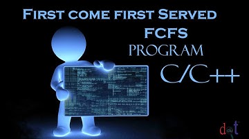 Program of FCFS - First Come First Served | FIFO - First In First Out | C++ programing || dot clu