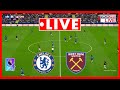 Chelsea Vs West Ham LIVE Premier League 2025 2026 Match Today Simulation