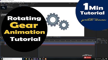 After Effects Tutorial | gear Rotation Animation