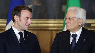 En visite d'État, le président italien Sergio Mattarella reçu par Emmanuel Macron ce lundi