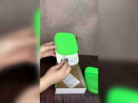 Кухонні ваги QZ-158A електронні ваги призначені для точного зважування продуктів і інгредієнтів на кухні, видео 1